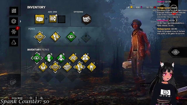 Lewd VTuber Neko Gets Spanked While Playing Deadly DBD Anime Game