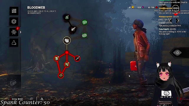 Lewd VTuber Neko Gets Spanked While Playing Deadly DBD Anime Game