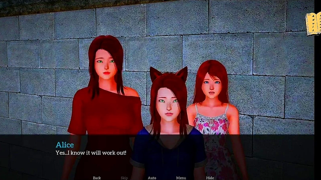 Teen Stepdaughter Seduces MILF Mom With Big Tits And Ass In Erotic Visual Novel Adventure