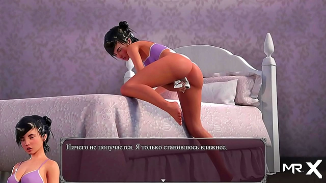 Horny Babe Jerks Off With Clean Panties In Uncensored Hentai Game Playthrough
