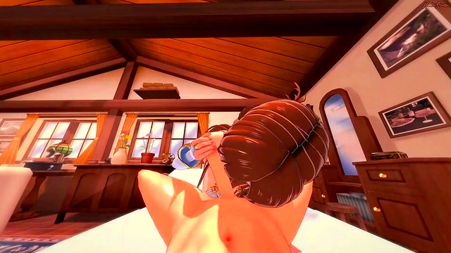 Yuuki Asuna POV Blowjob & Doggy Style Fucking Ends inCumshot Creampie