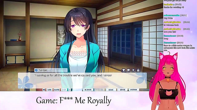 Lewd Vtuber Neko Gets Kissed & Played Royally In Anime Livestream