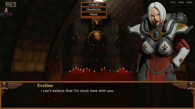 Albino Warhammer Battle Sister Trains Naked With Muscle Women In Armor