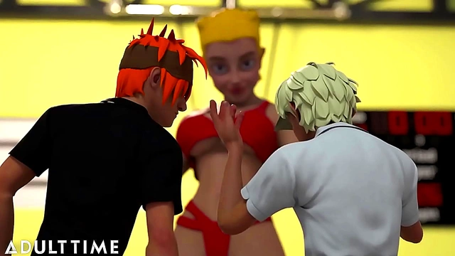 Big-Titted Hentai Gym Teacher Gives Mind-Blowing Blowjob Lesson In Public