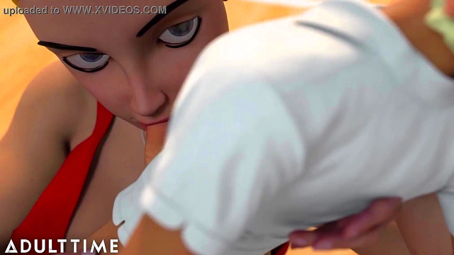 Big-Titted Hentai Gym Teacher Gives Mind-Blowing Blowjob Lesson In Public