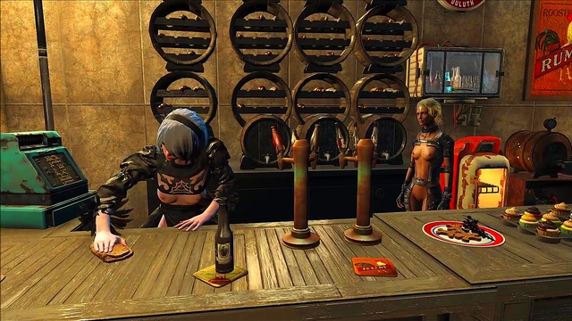 Sexy 3D Anime Jill Valentine Gets Wild in Fallout 4 Tavern Scene