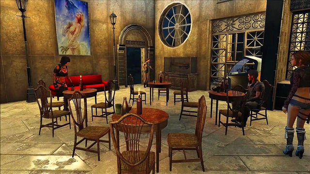 Sexy 3D Anime Jill Valentine Gets Wild in Fallout 4 Tavern Scene