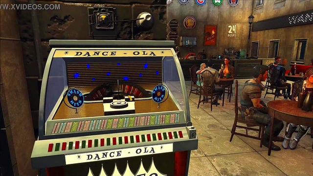 Sexy 3D Anime Jill Valentine Gets Wild in Fallout 4 Tavern Scene