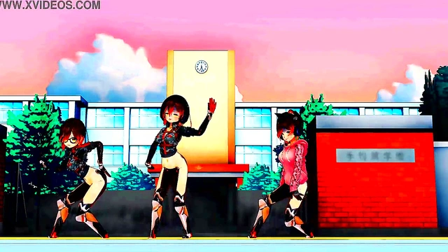 Cyborg Girls Dance Seductively in Anime Music Video