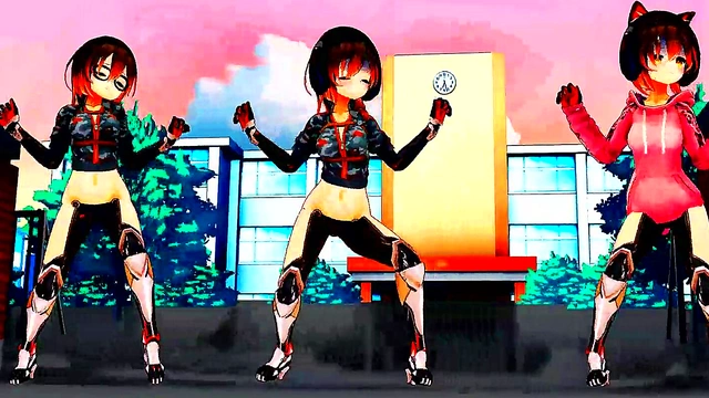 Cyborg Girls Dance Seductively in Anime Music Video