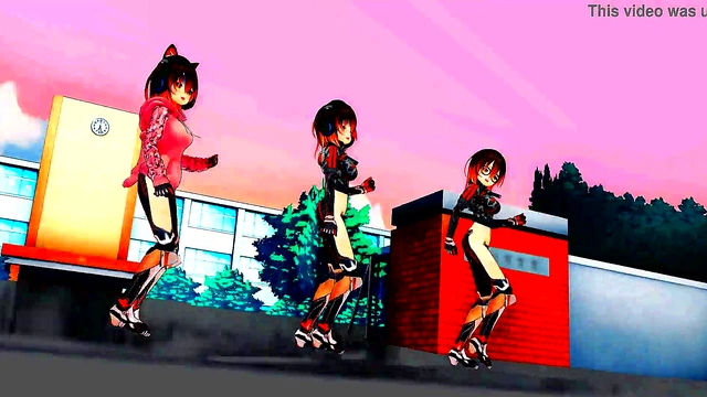 Cyborg Girls Dance Seductively in Anime Music Video