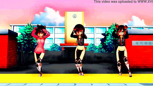 Cyborg Girls Dance Seductively in Anime Music Video
