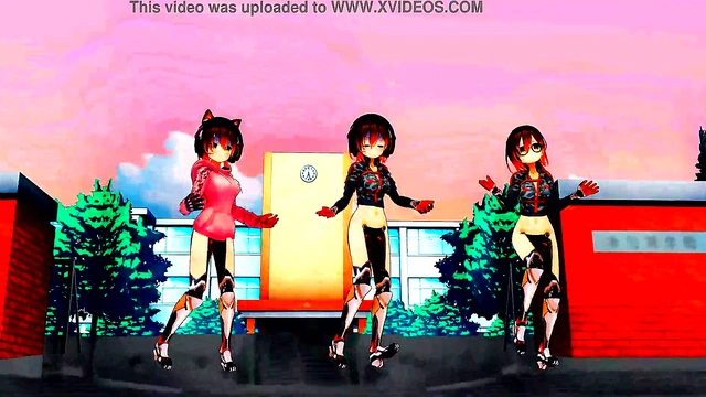 Cyborg Girls Dance Seductively in Anime Music Video