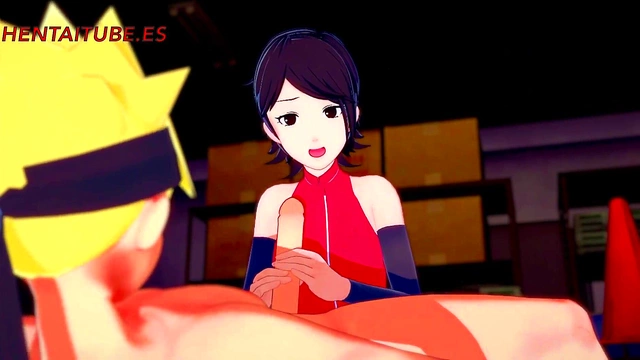 Sarada Gets Fucked by Naruto for 3D Hentai Crem Pie & Big Tit Action