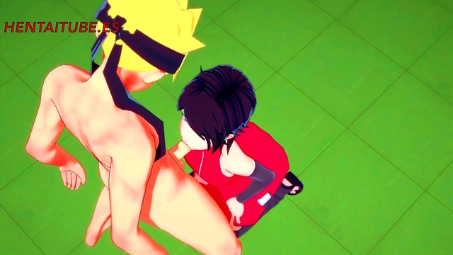 Sarada Gets Fucked by Naruto for 3D Hentai Crem Pie & Big Tit Action