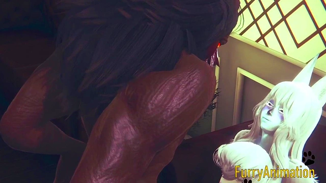 Japanese Furry Hentai – Demon Wolf & Arctic Fox Suck & Fuck for Creamy Orgasms