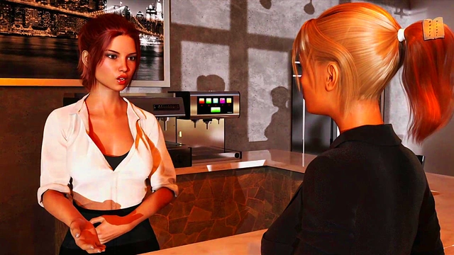 Blonde Teen Rachel’s Office Seduction Ends in Hot 3D Blowjob & dismissal by MILF BossEmily