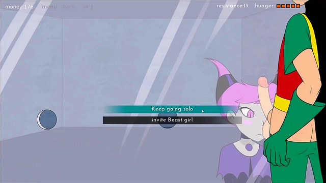 Raven's Seductive Handjob With Terra & Starfire in 18Titans Hentai Adventure