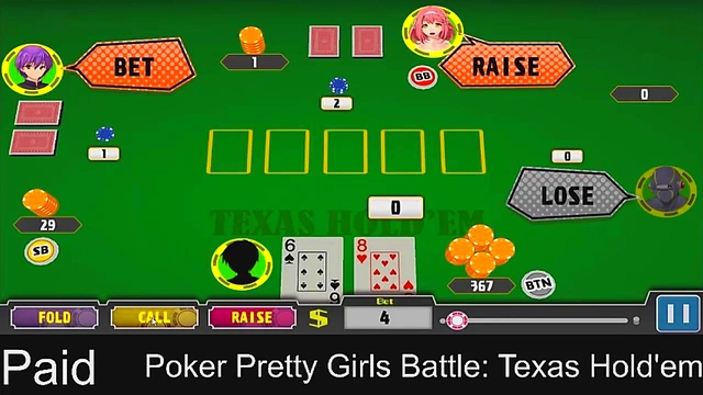 Horny AnimeGirls Play Steamy Poker for Erotic Rewards inTexasHold'em Round 4