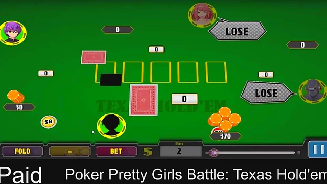 Horny AnimeGirls Play Steamy Poker for Erotic Rewards inTexasHold'em Round 4