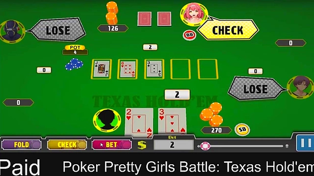 Horny AnimeGirls Play Steamy Poker for Erotic Rewards inTexasHold'em Round 4