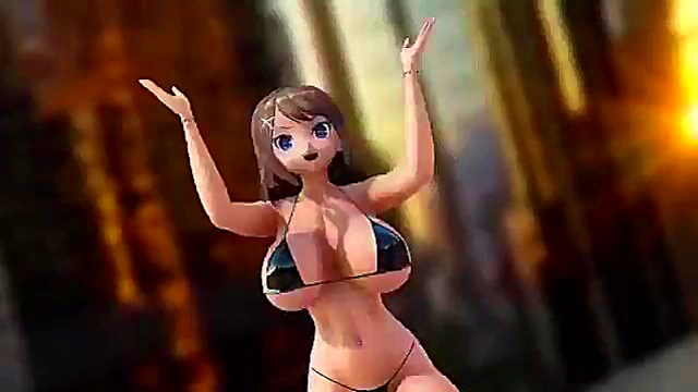 Big-Titted Kancolle Girls Groove in MMD Dance Fantasy