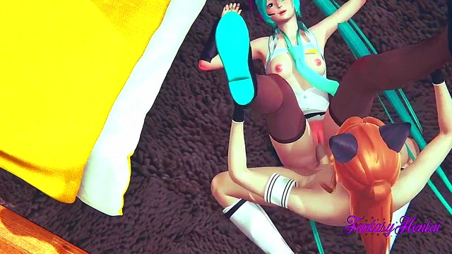 Hatsune Miku Gets Rough 3D Hentai Fuck On Floor With Juicy Creampie