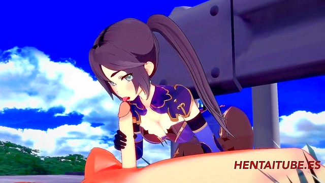 Mona from Genshin Impact Gets Fucked in 3D Anime for Multi-Orgasm Creampie Bliss