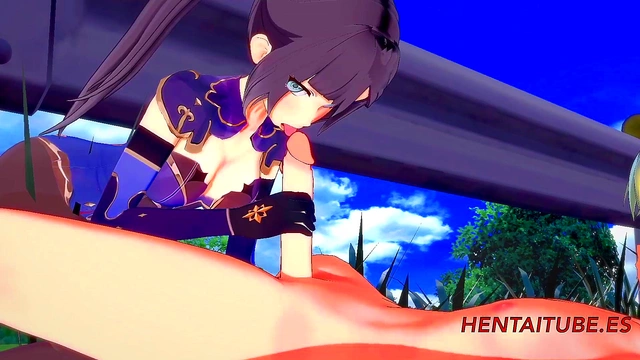 Mona from Genshin Impact Gets Fucked in 3D Anime for Multi-Orgasm Creampie Bliss