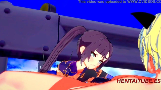 Mona from Genshin Impact Gets Fucked in 3D Anime for Multi-Orgasm Creampie Bliss