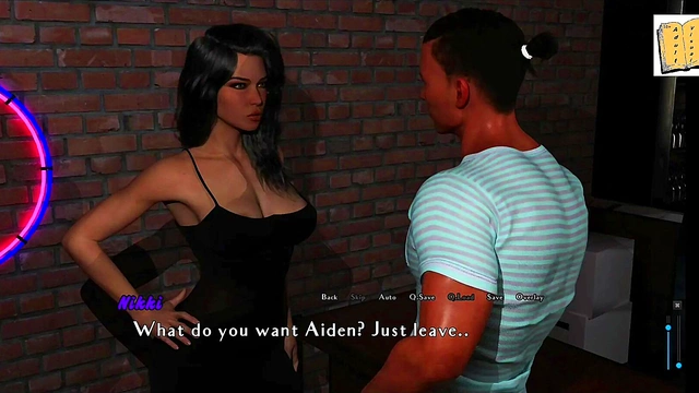 Sexy Brunette With Big Tits Kisses Passionately In The Club For A Hot Session