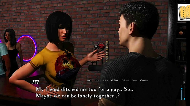 Sexy Brunette With Big Tits Kisses Passionately In The Club For A Hot Session