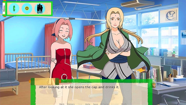Tsunade Controls Minds for Steamy Anime Sex With Sakura, Hinata & Ino
