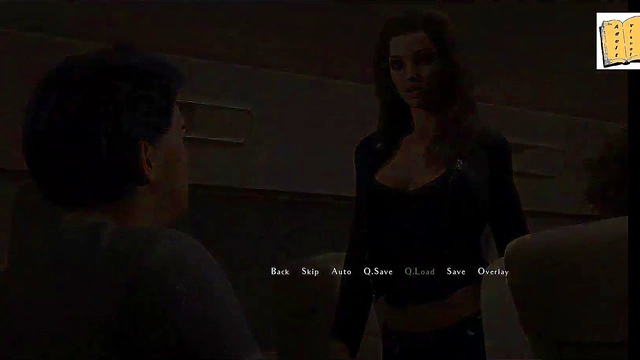 Hot Brunette Teen With Big Tits Meets Alexis for Intimate 3D Hentai Fun