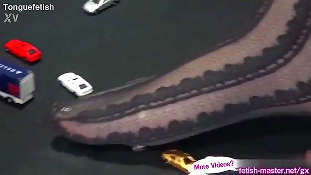 Giantess Grows Huge for Japanese Vore Action & Size-Shifting Fun