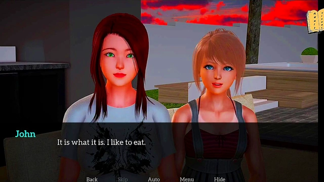 Teen's Erotic Adventure With New Family In 3D Hentai Visual Novel