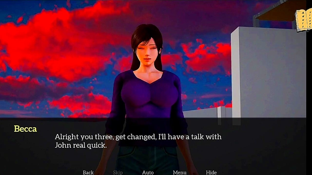 Teen's Erotic Adventure With New Family In 3D Hentai Visual Novel