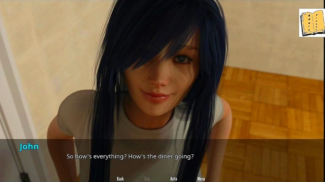 Blonde Teen Kimmy Rejects John's Advances in Erotic Visual Novel Scene