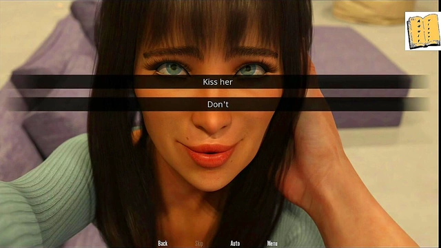 Blonde Teen Kimmy Rejects John's Advances in Erotic Visual Novel Scene