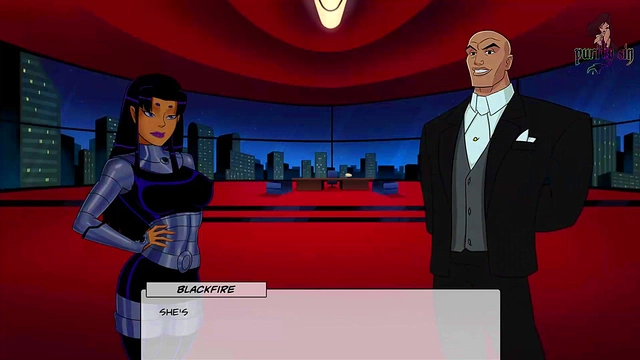 Blackfire Gets Wild With DC Heroes & Heroines In Office Hentai Adventure