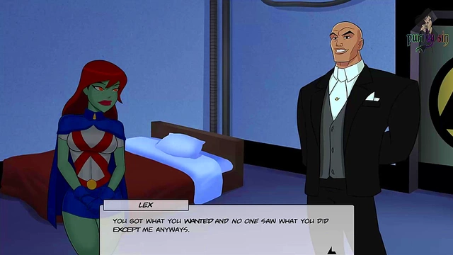 Blackfire Gets Wild With DC Heroes & Heroines In Office Hentai Adventure