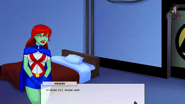 Blackfire Gets Wild With DC Heroes & Heroines In Office Hentai Adventure