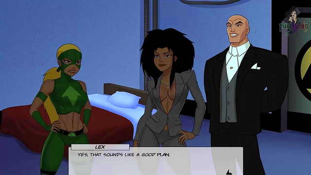 Blackfire Gets Wild With DC Heroes & Heroines In Office Hentai Adventure