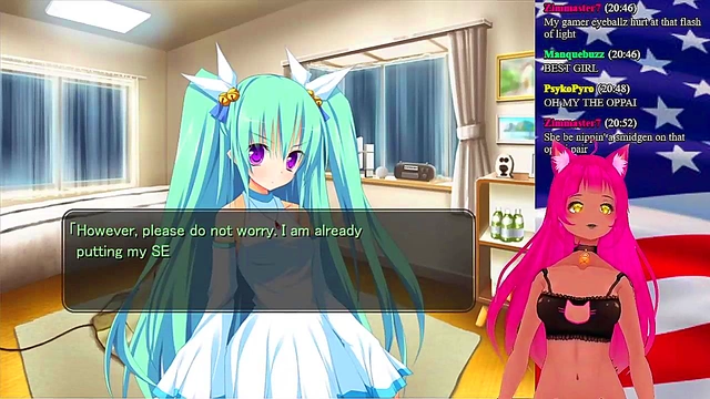 Petite VTuber With Big Boobs Livestreams Anime Parody Comedy Game Session