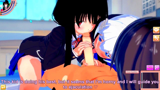 Kurumi & Origami Team Up for Hot 3P Action in Date A Live Hentai