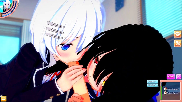 Kurumi & Origami Team Up for Hot 3P Action in Date A Live Hentai