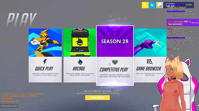 Lewd VTuber Neko Gets Spanked While Playing Overwatch Anime Livestream