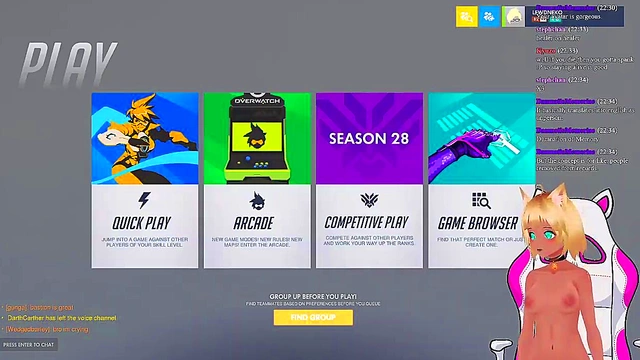 Lewd VTuber Neko Gets Spanked While Playing Overwatch Anime Livestream