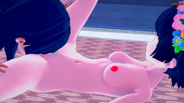 Cute Anime Lesbians Uiharu & Saten Enjoy Pussy Licking & Face Riding Orgasm Fest