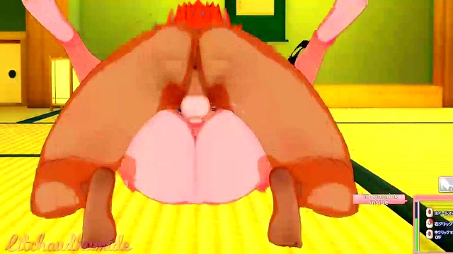 Tenten from Koikatsu Gives Blown Mind Blowjob & Ass Creampie